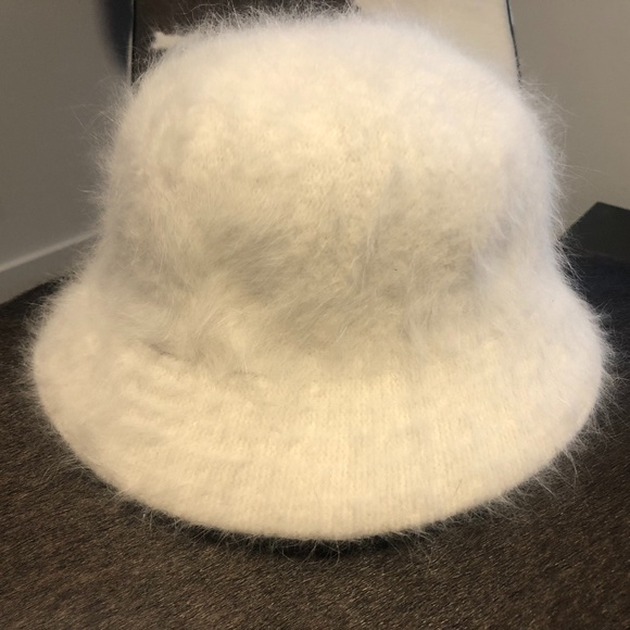 Angora White Bucket Hat - Picture 3 of 9